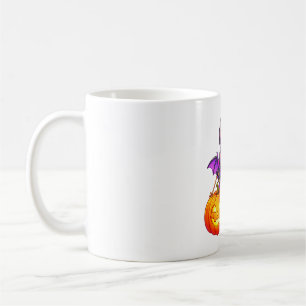 Pumpkin Pal Bat with Purple Cape Coffee Mug