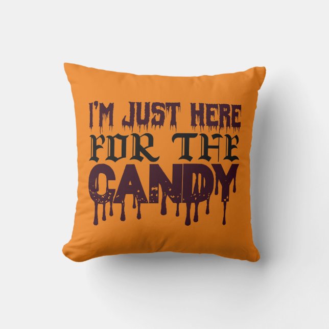 Pumpkin Pals Playland Throw Pillow (Front)
