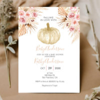 Pumpkin Pampas Grass Falling in love Baby Shower