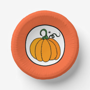 Pumpkin Paper Bowls Paper Plate