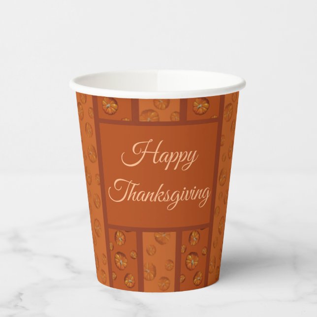 Pumpkin Paper Cups (Left)
