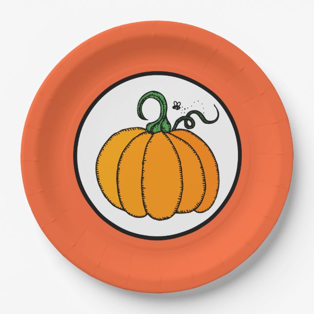 Pumpkin Paper Plate (Front)