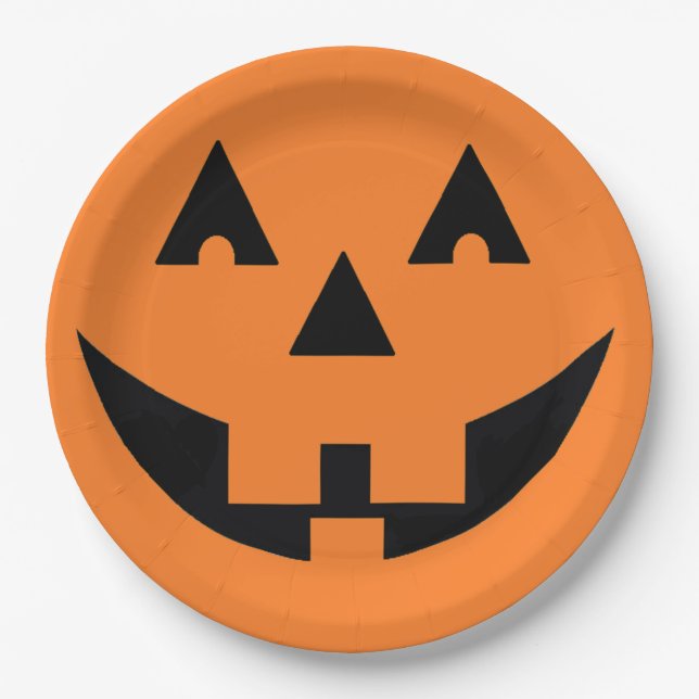 Pumpkin Paper Plate (Front)