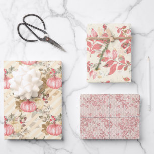 Pumpkin Paradise Thanksgiving Wrapping Paper Sheet
