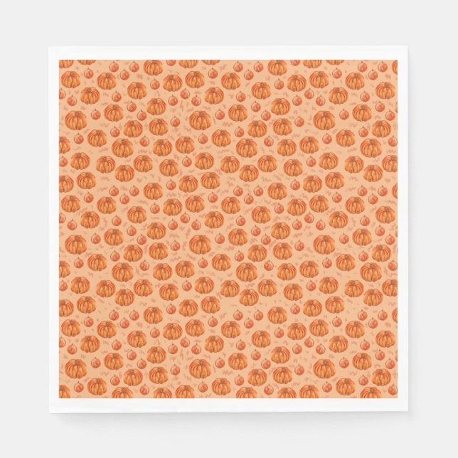 Pumpkin party napkins (Front)