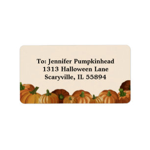 Pumpkin Patch Address Label