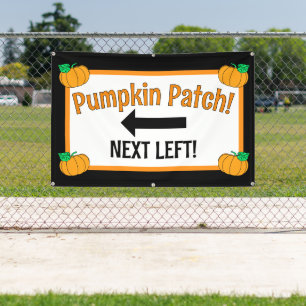 Pumpkin Patch Arrow Banner
