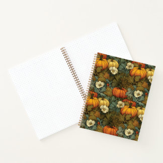 Pumpkin Patch Art Nouveau Halloween Notebook