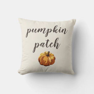 Pumpkin Patch Autumn Halloween Throw Pillow