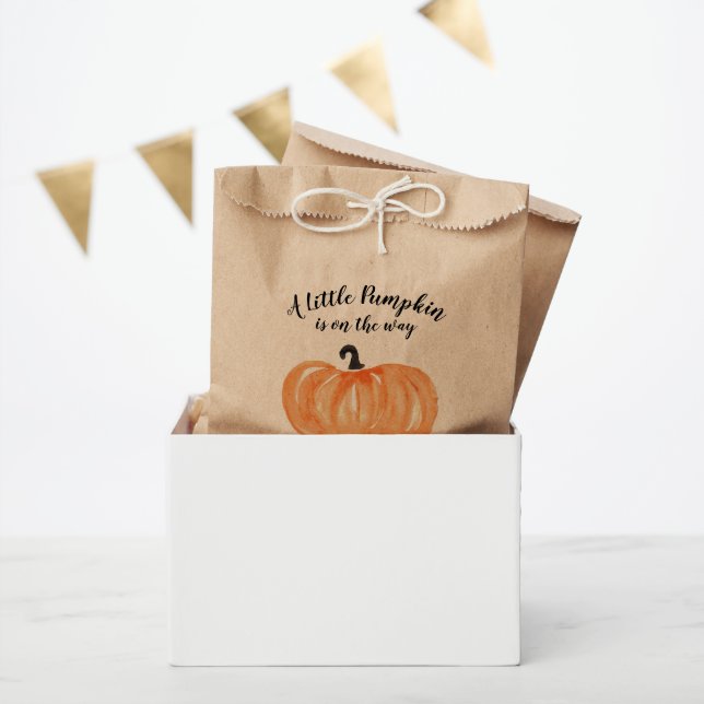 Pumpkin Patch Baby Shower Favour Bag (Party)
