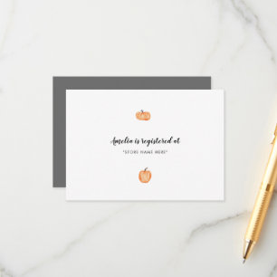 Pumpkin Patch Baby Shower Insert