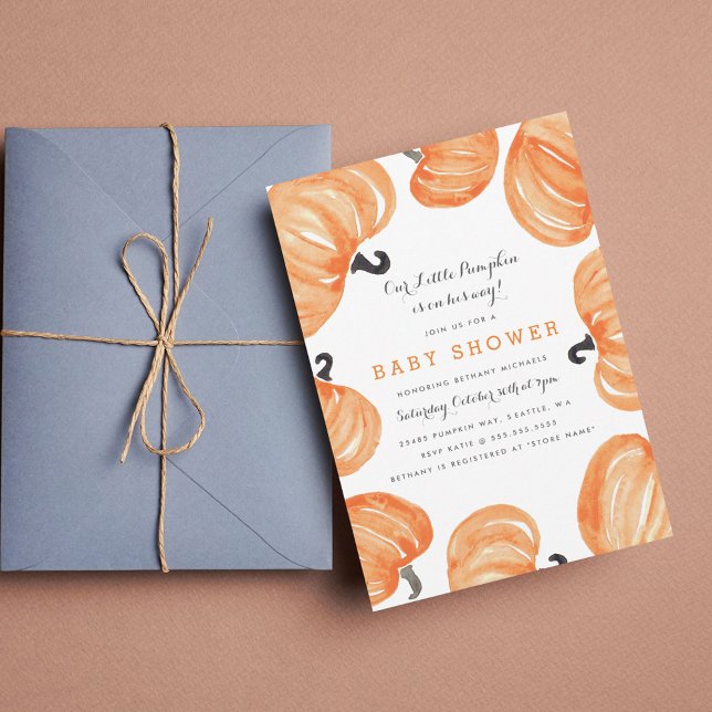 Pumpkin Patch Baby Shower Invitation (Creator Uploaded)