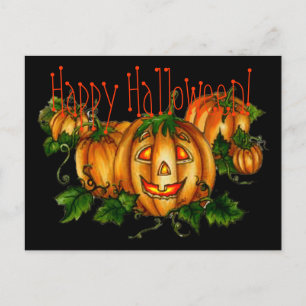 PUMPKIN PATCH by SHARON SHARPE Postcard