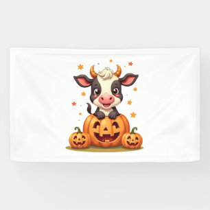Pumpkin Patch Cow Banner
