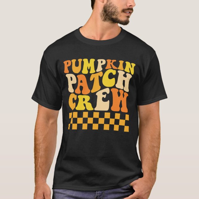 Pumpkin Patch Crew Family Halloween Pumpkin Patch T-Shirt (Front)