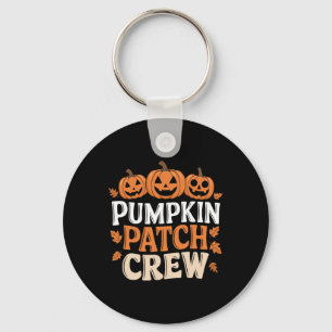 Pumpkin Patch Crew Funny Pumpkin Patch Squad Thank Keychain