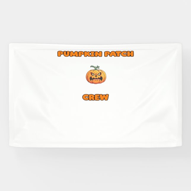 Pumpkin Patch Crew Matching Fall Outfits Classic T Banner (Horizontal)