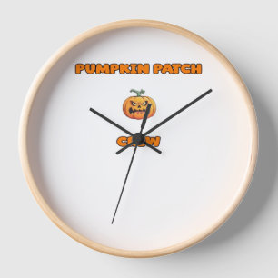 Pumpkin Patch Crew Matching Fall Outfits Classic T Clock