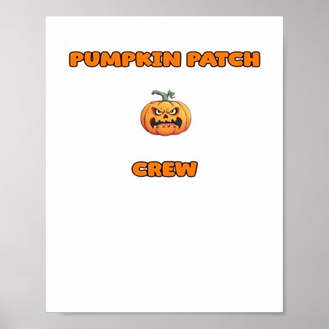 Pumpkin Patch Crew Matching Fall Outfits Classic T Poster (Front)