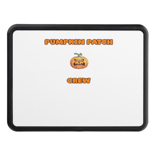 Pumpkin Patch Crew Matching Fall Outfits Classic T Trailer Hitch Cover (Front)