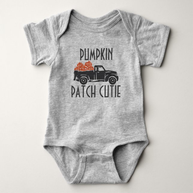 Pumpkin Patch Cutie Baby One Piece Bodysuit (Front)