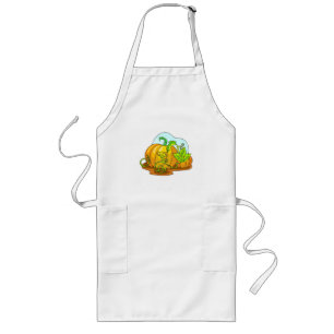 Pumpkin Patch Fall Season Autumn Thanksgiving Long Apron