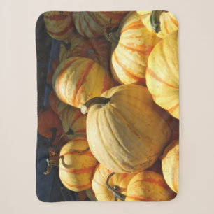 Pumpkin Patch Fun on a Sherpa Blanket