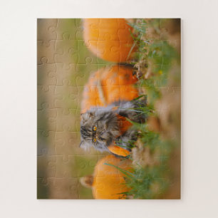 Pumpkin Patch Guardian 🎃🐾 Jigsaw Puzzle