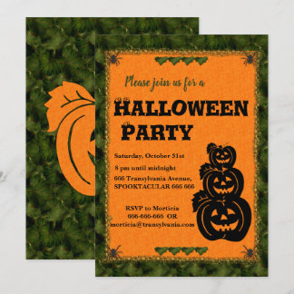 Pumpkin Patch Halloween Invitation