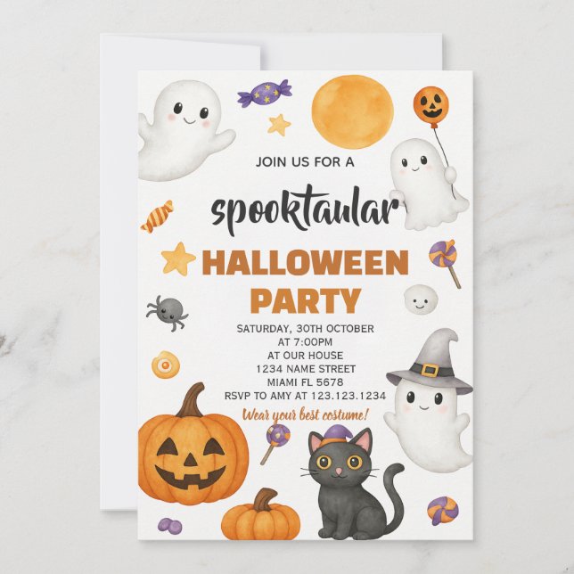 Pumpkin Patch Halloween Party Invitation (Front)