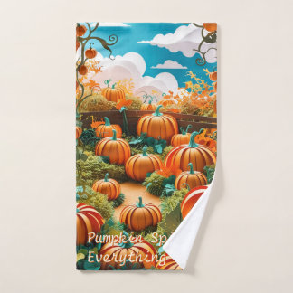 Pumpkin Patch Harvest Hand Towel