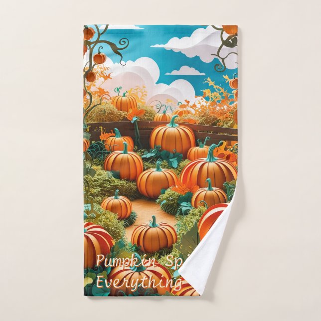 Pumpkin Patch Harvest Hand Towel (Hand Towel)