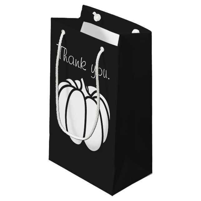 Pumpkin Patch in Black Gift Bag (Front Angled)