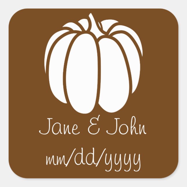 Pumpkin Patch in Chocolate Sticker (Front)
