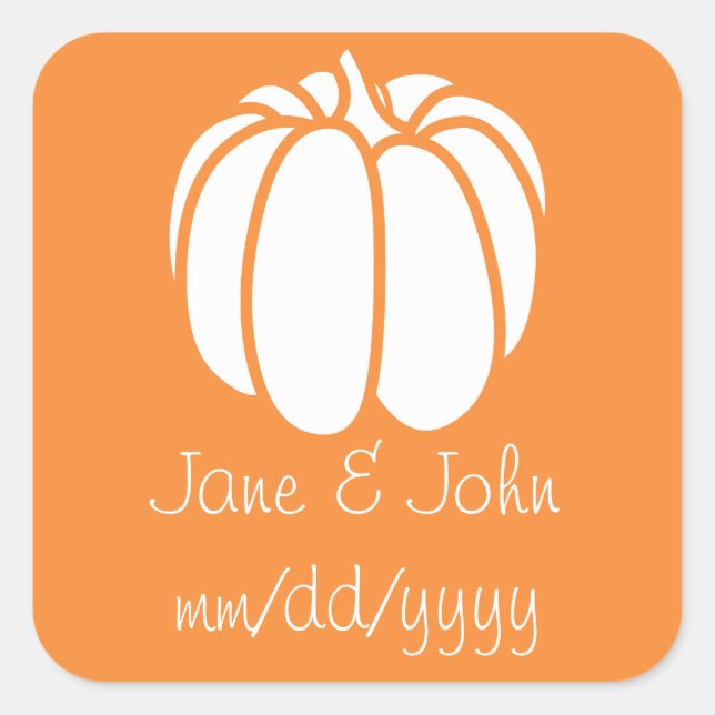 Pumpkin Patch in Orange Sticker (Front)