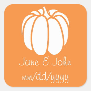 Pumpkin Patch in Orange Sticker