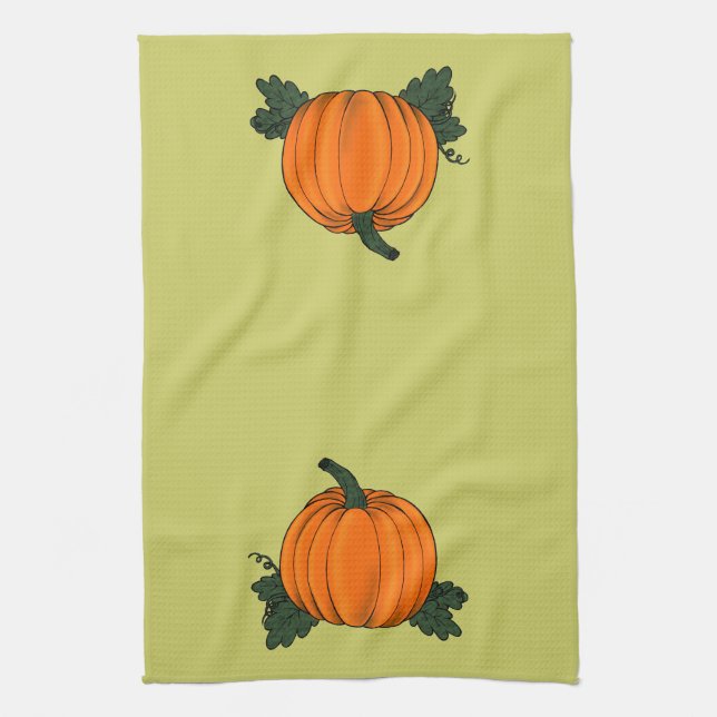 Pumpkin Patch Kitchen Towel (Vertical)