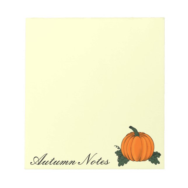 Pumpkin Patch Notepad (Front)