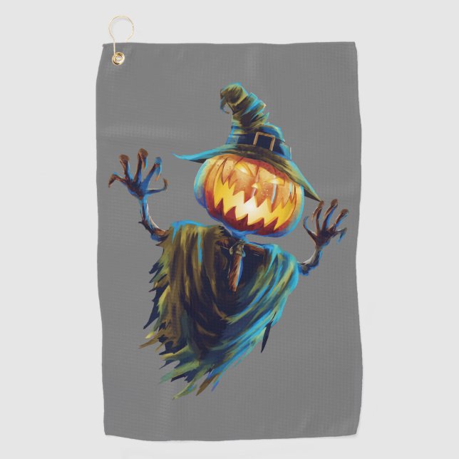 Pumpkin Patch Perfection: Halloween Golf Towels (Front)