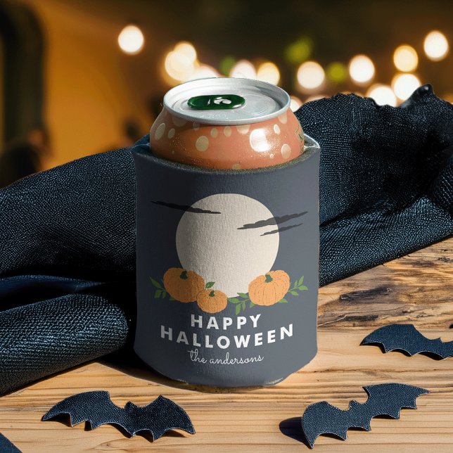 Pumpkin Patch Personalized Halloween Party Can Cooler (Creator Uploaded)