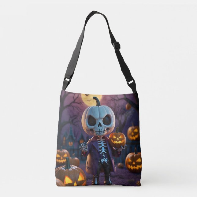 Pumpkin Patch Skeleton Companion Tote (Back)
