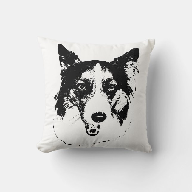 Pumpkin Patch Smile Throw Pillow (Front)