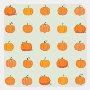 Pumpkin Patch Square Sticker
