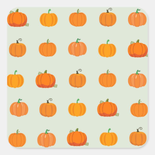  Pumpkin Patch Square Sticker (Front)