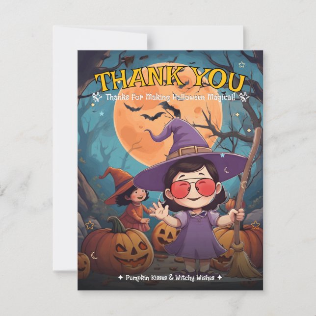 Pumpkin Patch Thank You — Halloween Card (Front)