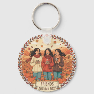 Pumpkin Patch Trio Icon   Friends Autumn Vibes  Keychain