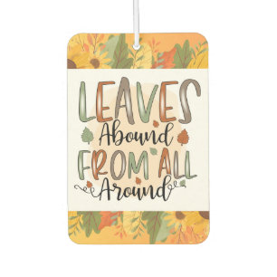 Pumpkin Patch Vibes Only Fall Autumn Thanksgiving Air Freshener