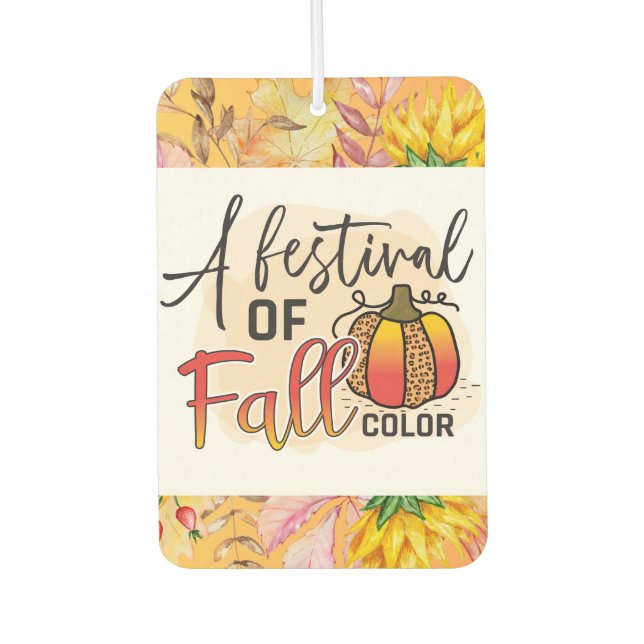 Pumpkin Patch Vibes Only Fall Autumn Thanksgiving  Air Freshener (Front)