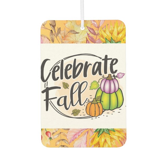 Pumpkin Patch Vibes Only Fall Autumn Thanksgiving  Air Freshener (Front)