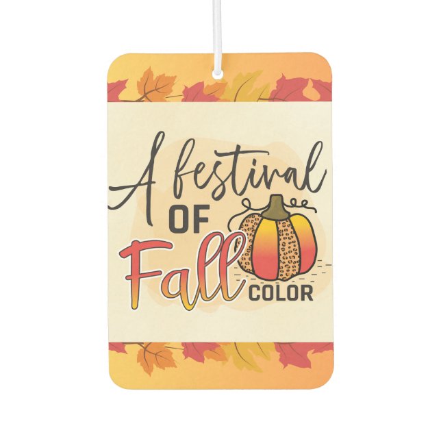 Pumpkin Patch Vibes Only Fall Autumn Thanksgiving  Air Freshener (Front)